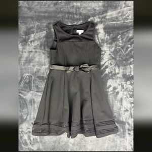 Calvin Klein Big Girls Illusion Mesh Bow Front Dress